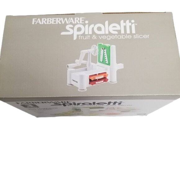 Farberware Spiraletti White Fruit Vegetable Slicer Spiralizer Kitchen Gadget - Picture 2 of 8